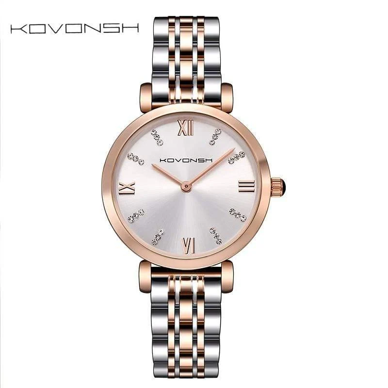 Frauen-Uhr-Dame Watch Stainless Steel Dress Frauen-Uhr-Quarz-Armbanduhr-Geschenk-Geschenk Dropshipping