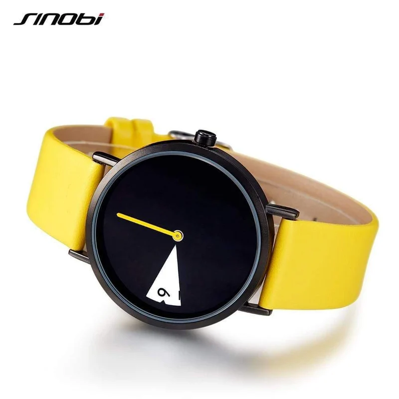 Frauen Uhr Kreative Armbanduhr Dame Uhr Drehen Gelb Leder Band Armbanduhren Uhr Montres Femme Reloj Mujer