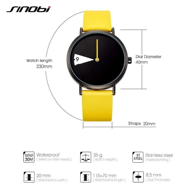 Frauen Uhr Kreative Armbanduhr Dame Uhr Drehen Gelb Leder Band Armbanduhren Uhr Montres Femme Reloj Mujer