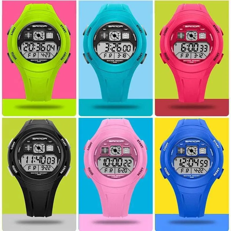 LED Digital Kinderuhr Kinderuhren Mädchen Jungen Uhr Kind Sport Armbanduhr Elektronische für Mädchen Jungen Überraschungsgeschenk