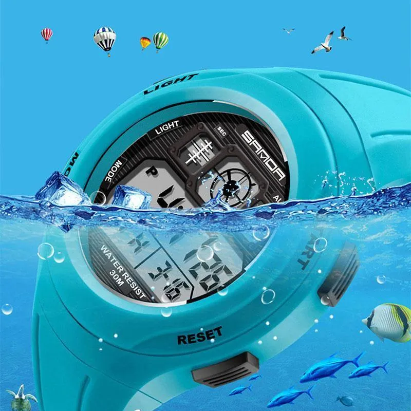 LED Digital Kinderuhr Kinderuhren Mädchen Jungen Uhr Kind Sport Armbanduhr Elektronische für Mädchen Jungen Überraschungsgeschenk