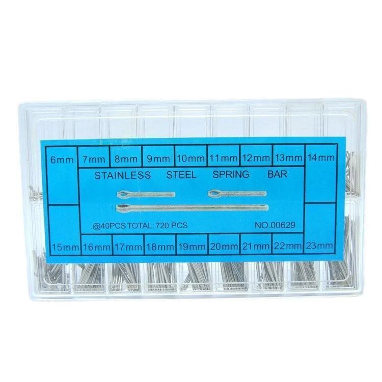 360pcs Assorted Edelstahl Länge Split Pins Boxset für Uhr