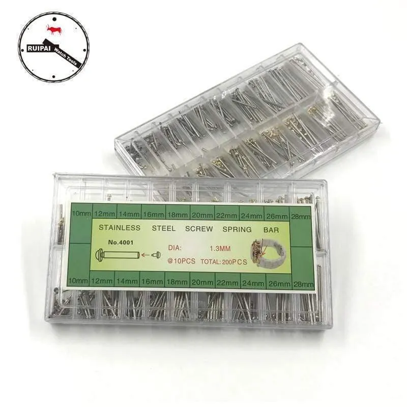 Voller Edelstahl-Uhrenarmband-Stiftsatz, 10mm ~ 28mm 1.3mm Durchmesser, Schraubentyp