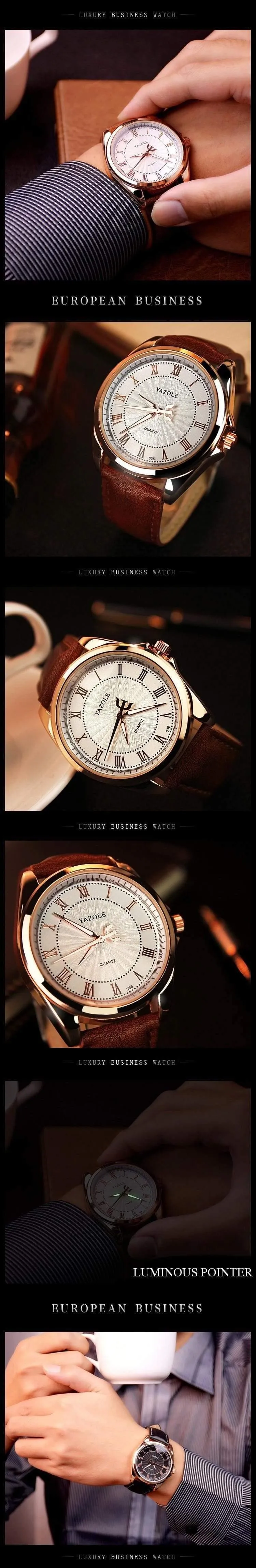 Uhren Herrenuhr, berühmte römische Zahl, männlich, leuchtend, preiswert, PU-Leder, Sport-Armbanduhr, Quarzuhr