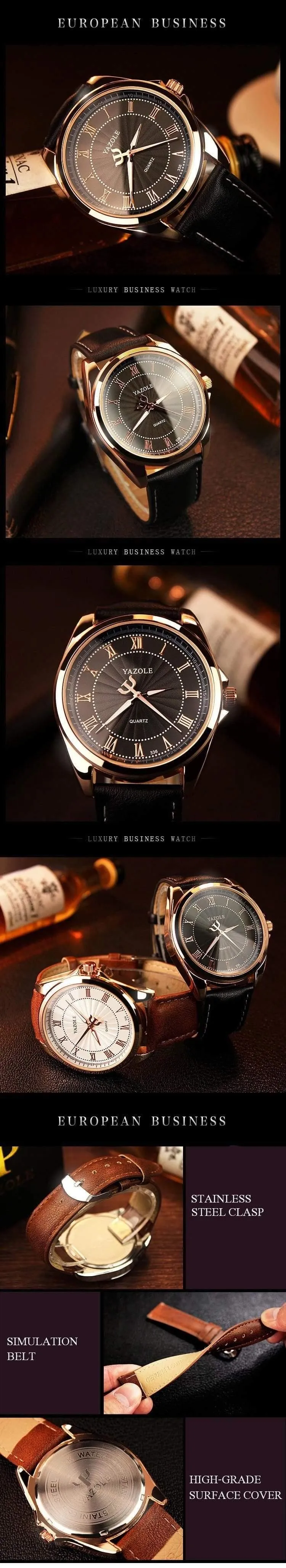 Uhren Herrenuhr, berühmte römische Zahl, männlich, leuchtend, preiswert, PU-Leder, Sport-Armbanduhr, Quarzuhr
