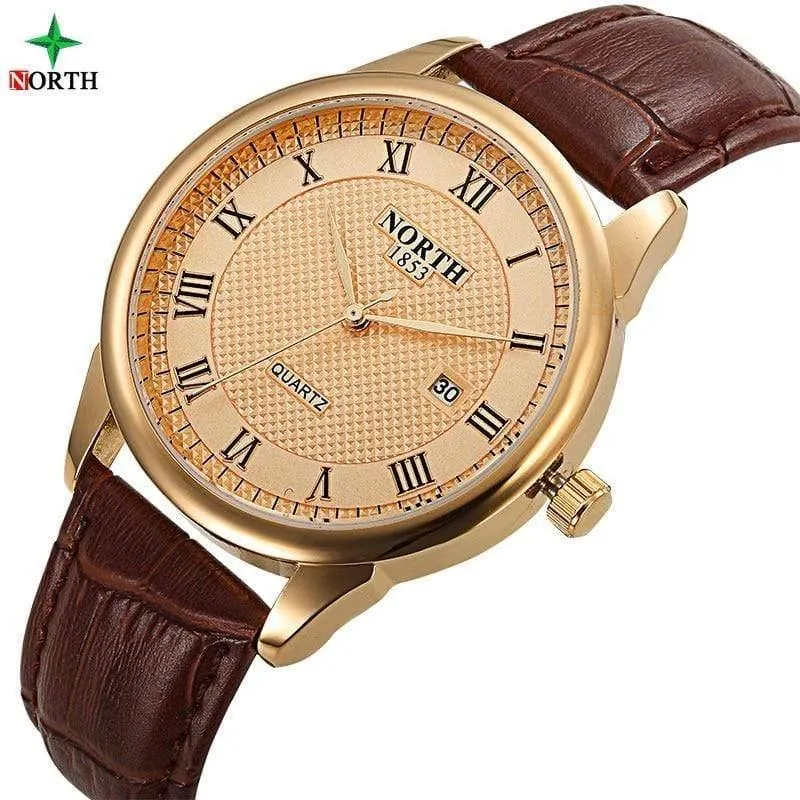 Männer Uhr Mode Männlichen Armbanduhr Luxus Marke 30M Wasserdicht Echtes Leder Casual Uhr Militär Quarz Business Uhr