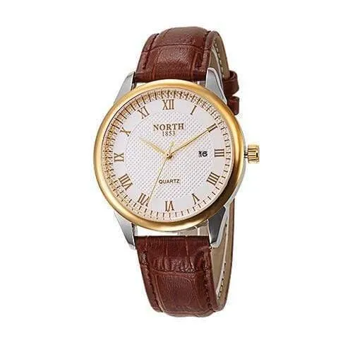 Männer Uhr Mode Männlichen Armbanduhr Luxus Marke 30M Wasserdicht Echtes Leder Casual Uhr Militär Quarz Business Uhr