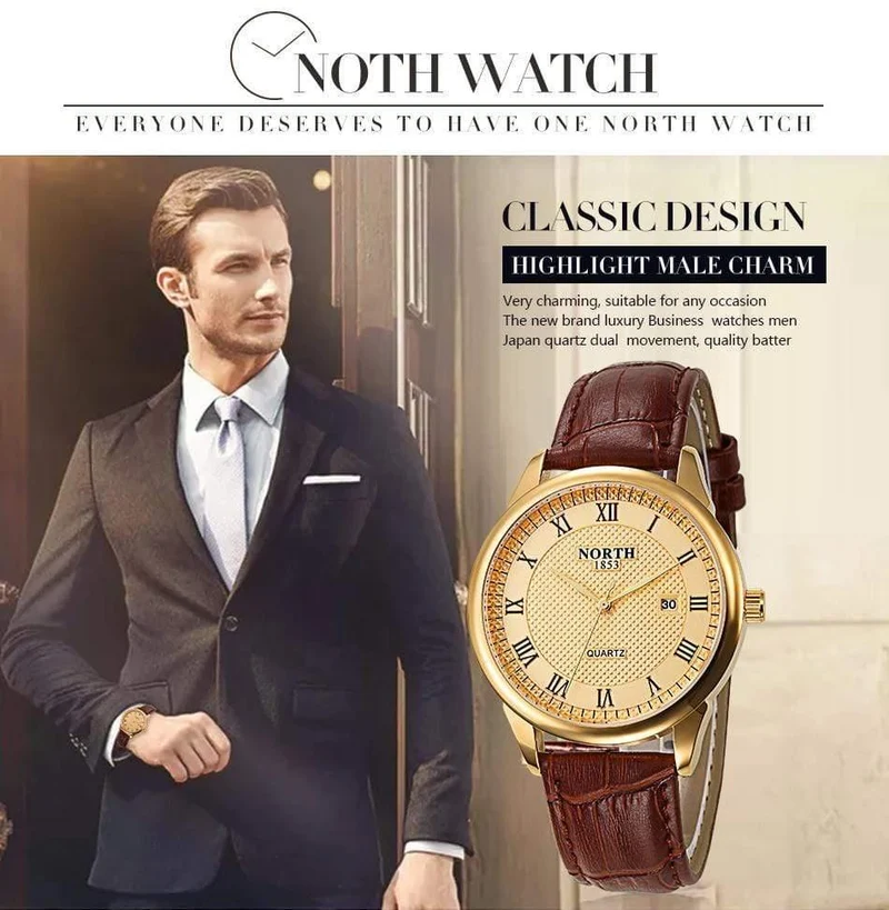 Männer Uhr Mode Männlichen Armbanduhr Luxus Marke 30M Wasserdicht Echtes Leder Casual Uhr Militär Quarz Business Uhr