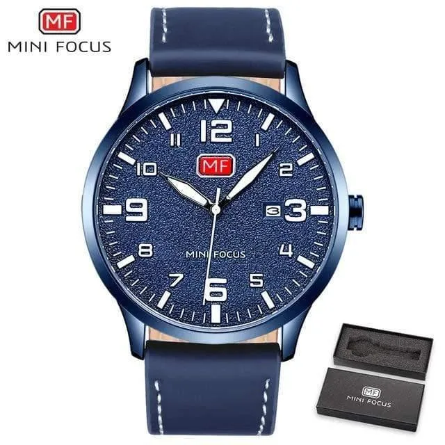 Herren Armbanduhr Quarz Armbanduhr Männer Wasserdicht Braun Lederband Mode Uhren Relogio Masculino