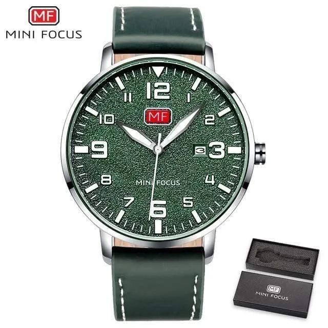 Herren Armbanduhr Quarz Armbanduhr Männer Wasserdicht Braun Lederband Mode Uhren Relogio Masculino