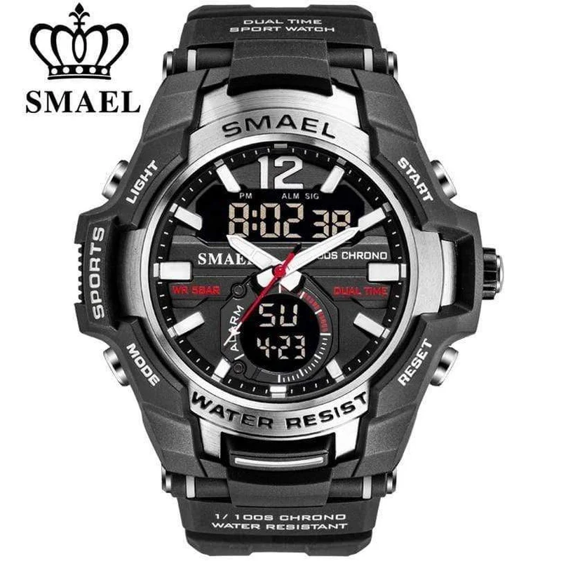 Herrenuhren Mode Sport Super Cool Quarz LED Digital Uhr 50M Wasserdicht Armbanduhr Herrenuhr Relogio Masculino