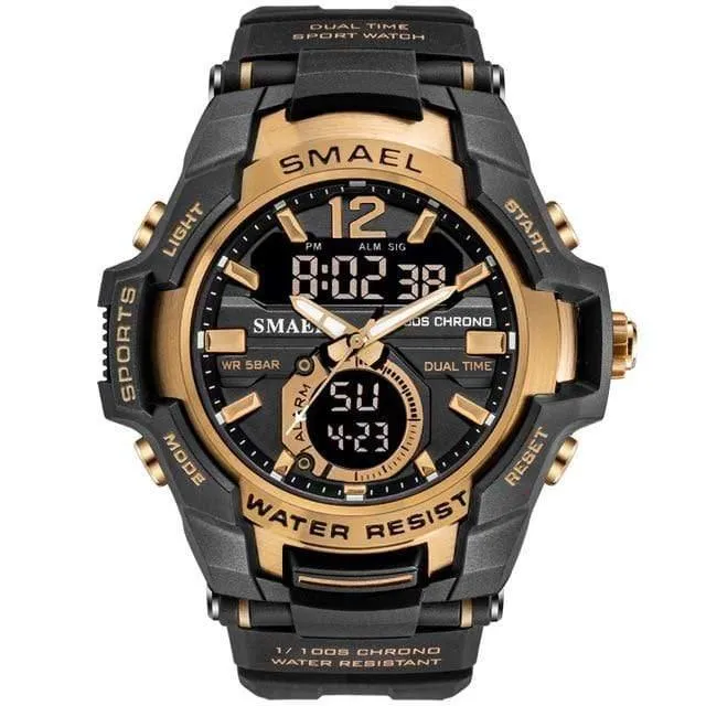 Herrenuhren Mode Sport Super Cool Quarz LED Digital Uhr 50M Wasserdicht Armbanduhr Herrenuhr Relogio Masculino