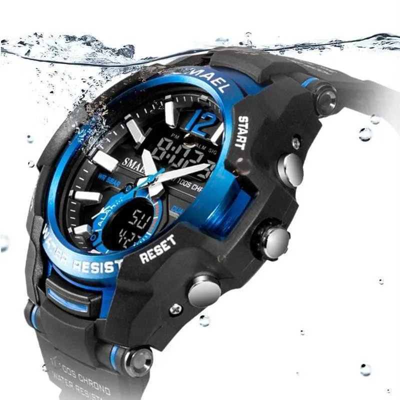 Herrenuhren Mode Sport Super Cool Quarz LED Digital Uhr 50M Wasserdicht Armbanduhr Herrenuhr Relogio Masculino