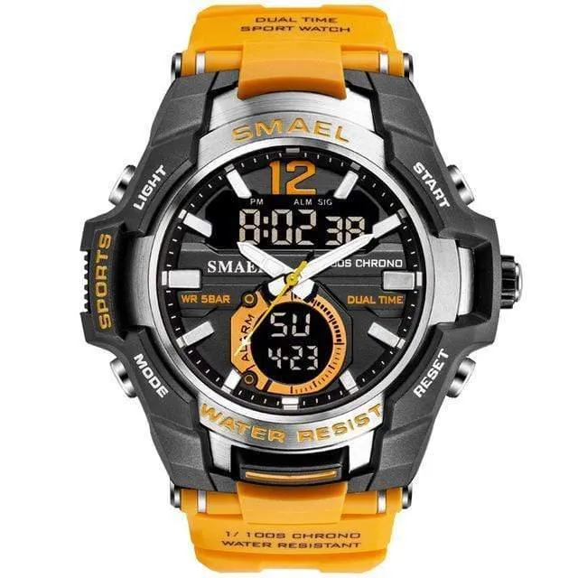 Herrenuhren Mode Sport Super Cool Quarz LED Digital Uhr 50M Wasserdicht Armbanduhr Herrenuhr Relogio Masculino