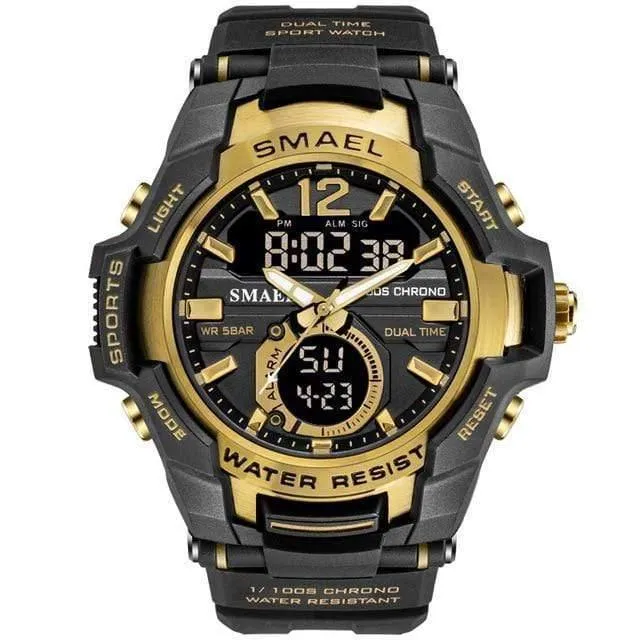 Herrenuhren Mode Sport Super Cool Quarz LED Digital Uhr 50M Wasserdicht Armbanduhr Herrenuhr Relogio Masculino