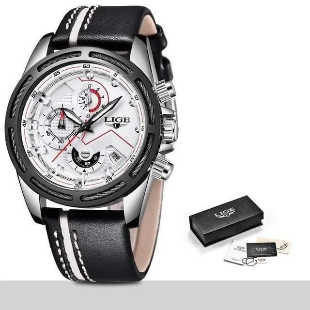 Uhr Männer Mode Sport Quarzuhr Leder Herren Uhren Top Brand Luxus Gold Wasserdicht Business Watch Relogio Masculino