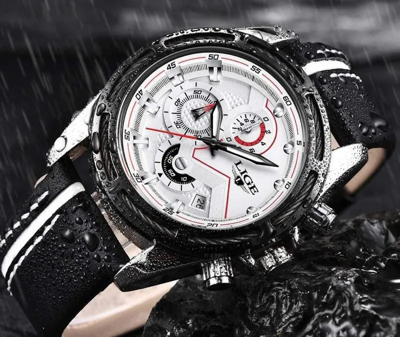 Uhr Männer Mode Sport Quarzuhr Leder Herren Uhren Top Brand Luxus Gold Wasserdicht Business Watch Relogio Masculino
