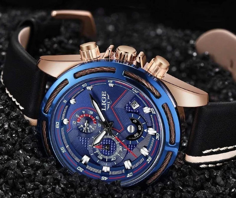 Uhr Männer Mode Sport Quarzuhr Leder Herren Uhren Top Brand Luxus Gold Wasserdicht Business Watch Relogio Masculino