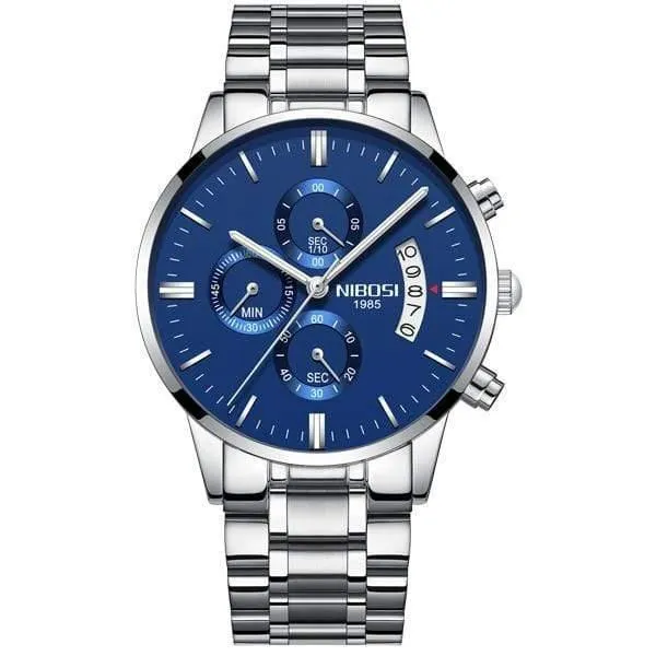 Sportuhren Für Männer Military Army Analog / Chronograph Herrenuhr Edelstahl Kleid Männliche Uhr Saat
