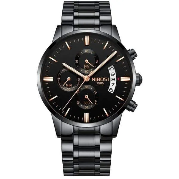 Sportuhren Für Männer Military Army Analog / Chronograph Herrenuhr Edelstahl Kleid Männliche Uhr Saat
