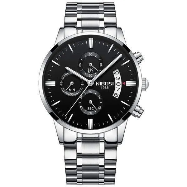 Sportuhren Für Männer Military Army Analog / Chronograph Herrenuhr Edelstahl Kleid Männliche Uhr Saat