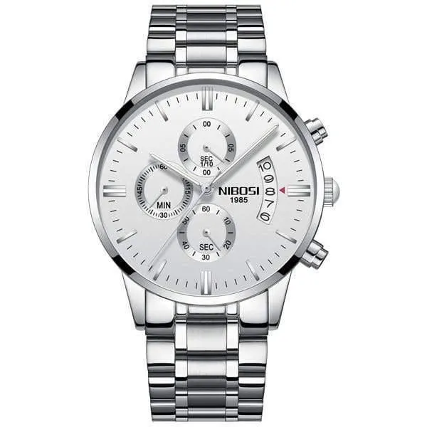 Sportuhren Für Männer Military Army Analog / Chronograph Herrenuhr Edelstahl Kleid Männliche Uhr Saat