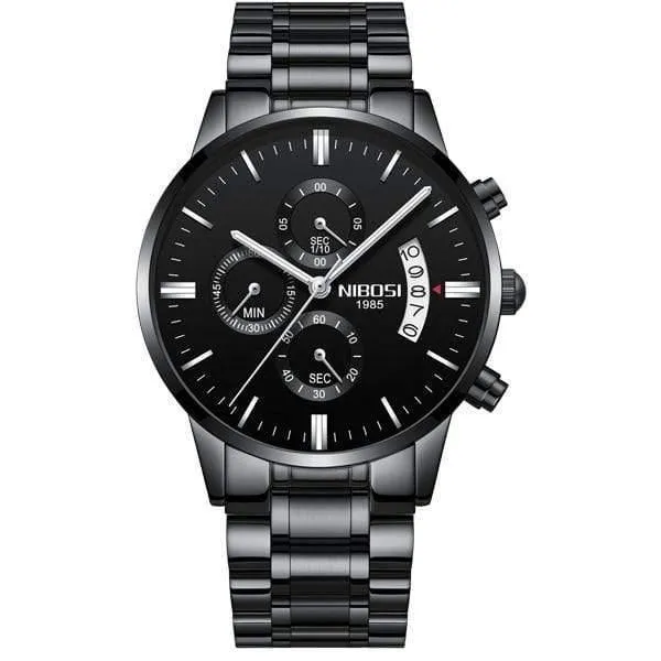 Sportuhren Für Männer Military Army Analog / Chronograph Herrenuhr Edelstahl Kleid Männliche Uhr Saat