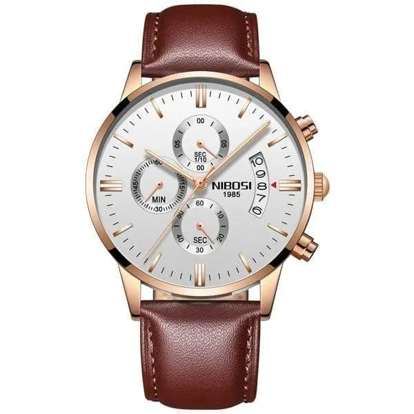 Sportuhren Für Männer Military Army Analog / Chronograph Herrenuhr Edelstahl Kleid Männliche Uhr Saat