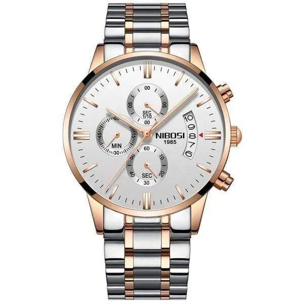 Sportuhren Für Männer Military Army Analog / Chronograph Herrenuhr Edelstahl Kleid Männliche Uhr Saat