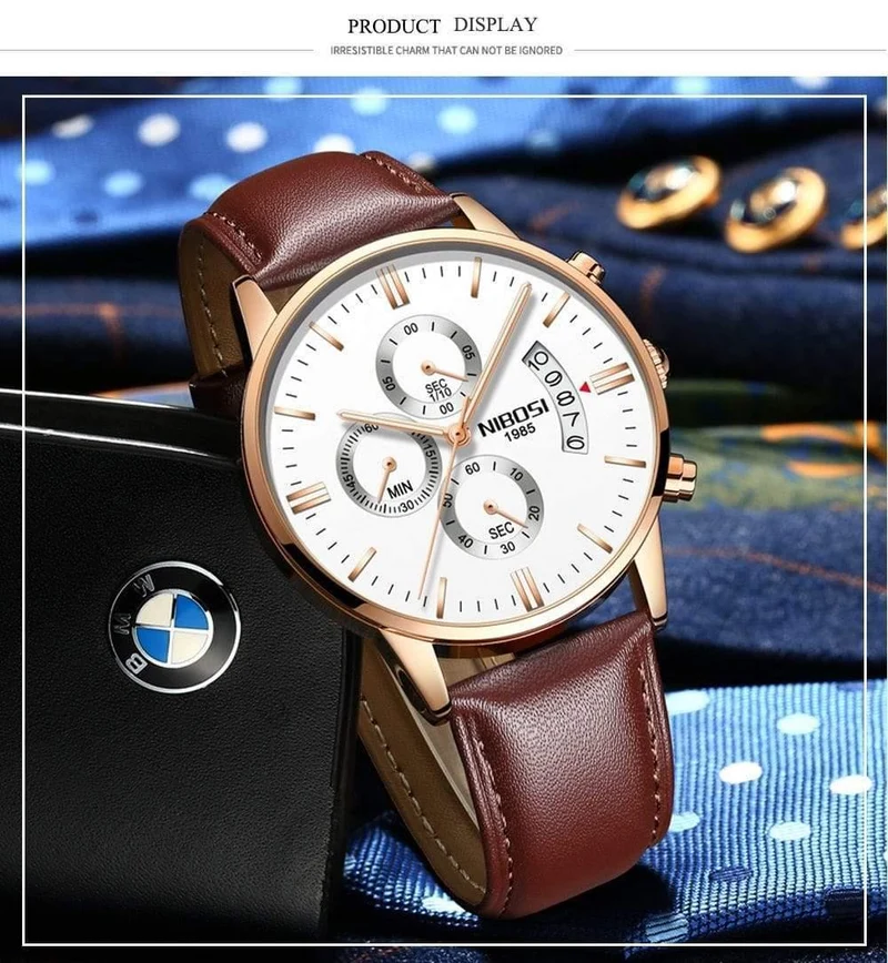 Sportuhren Für Männer Military Army Analog / Chronograph Herrenuhr Edelstahl Kleid Männliche Uhr Saat