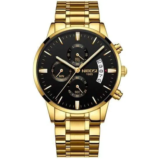 Sportuhren Für Männer Military Army Analog / Chronograph Herrenuhr Edelstahl Kleid Männliche Uhr Saat