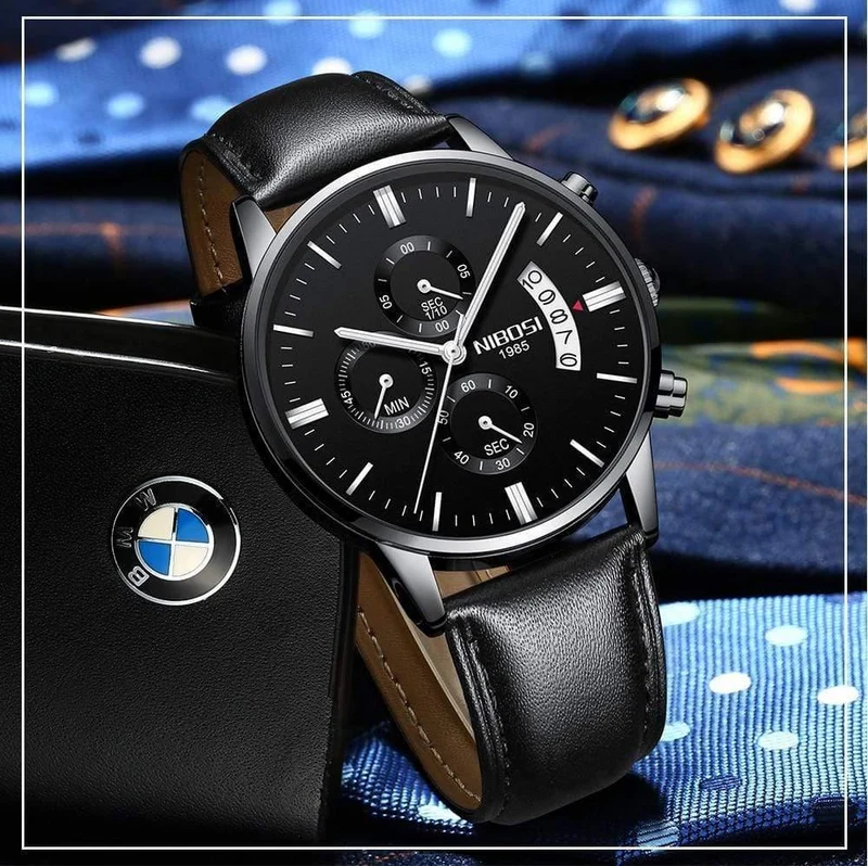 Sportuhren Für Männer Military Army Analog / Chronograph Herrenuhr Edelstahl Kleid Männliche Uhr Saat