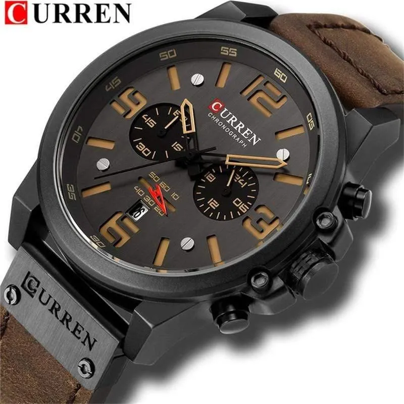 Sport Herrenuhr Top-Marke Luxus Army Military Datum Quarz Männer Armbanduhr Reloj Hombre