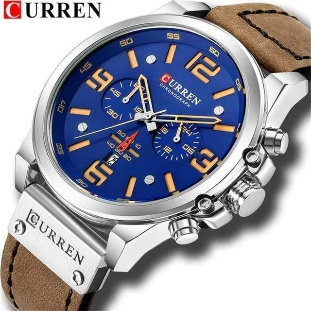 Sport Herrenuhr Top-Marke Luxus Army Military Datum Quarz Männer Armbanduhr Reloj Hombre