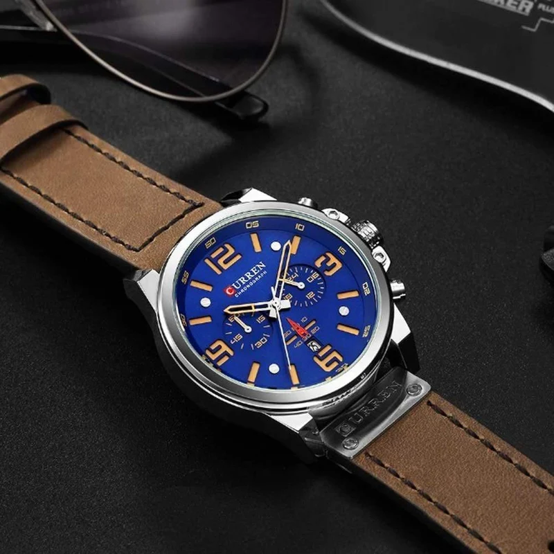 Sport Herrenuhr Top-Marke Luxus Army Military Datum Quarz Männer Armbanduhr Reloj Hombre
