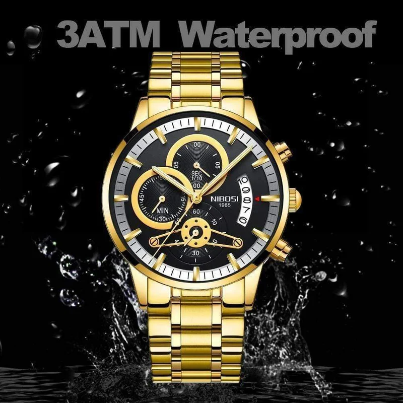 Herren Uhren Top Luxus Marke Männer Gold Uhr Männer Relogio Masculino Militär Armee Analog Quarz Armbanduhr Montre Homme