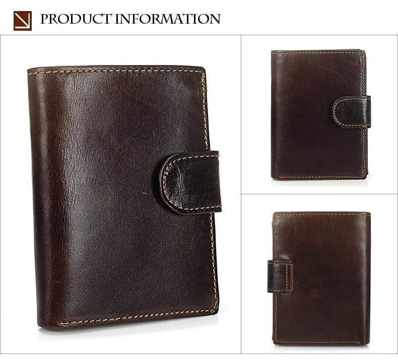 Vintage Männer Brieftasche Aus Echtem Leder Kurze Brieftaschen Männlichen Multifunktionale Rindsleder Geldbörse Münzfach Führerschein Halter