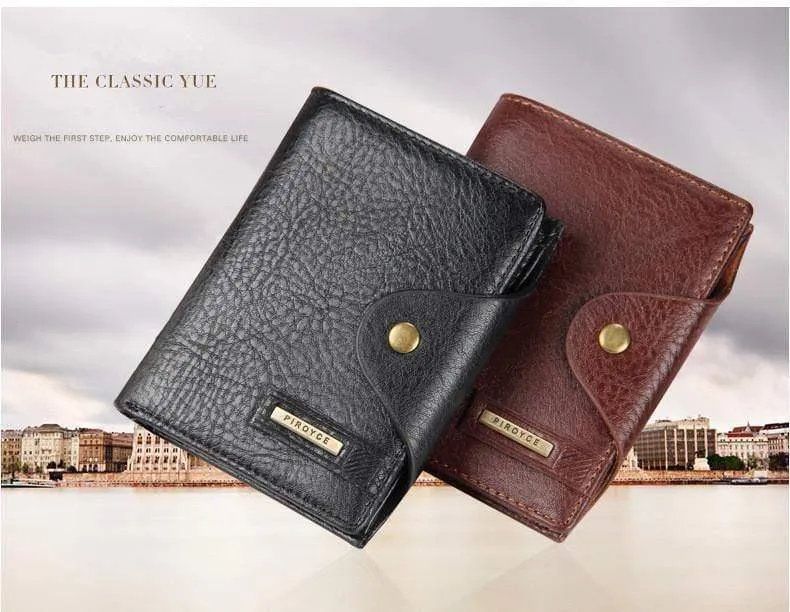 Echtes Leder Marke Männer Brieftaschen Design Kurze Kleine Brieftaschen Männlichen Herren Geldbörsen Kartenhalter Carteras