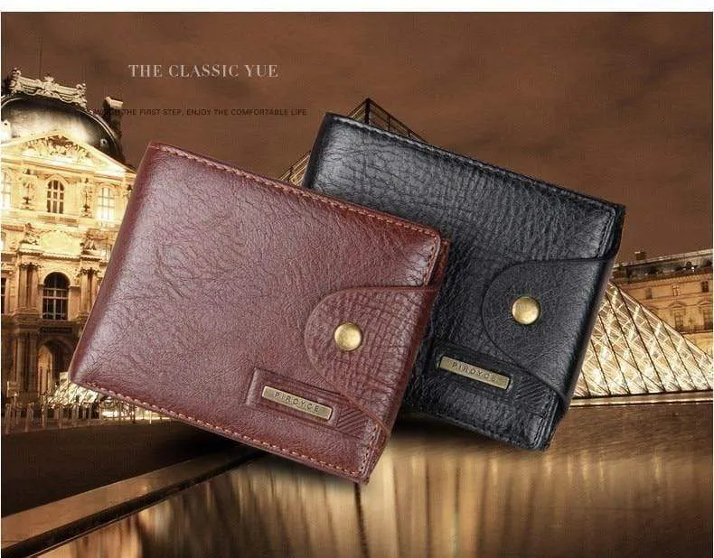 Echtes Leder Marke Männer Brieftaschen Design Kurze Kleine Brieftaschen Männlichen Herren Geldbörsen Kartenhalter Carteras