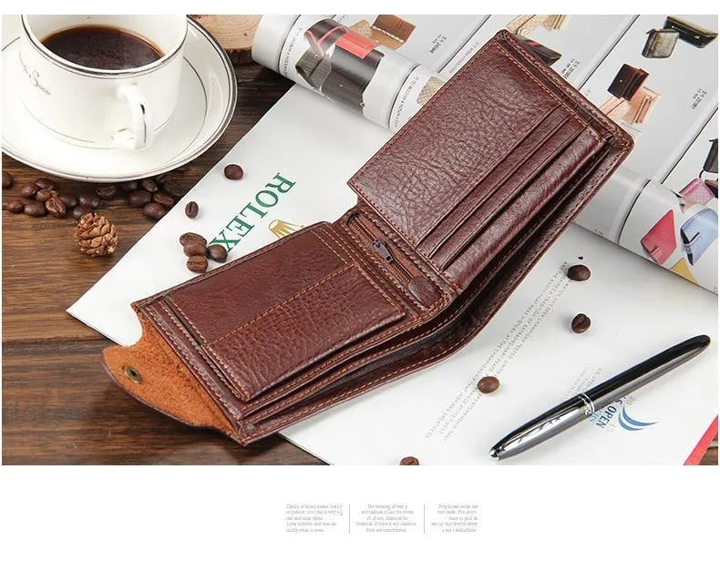 Echtes Leder Marke Männer Brieftaschen Design Kurze Kleine Brieftaschen Männlichen Herren Geldbörsen Kartenhalter Carteras