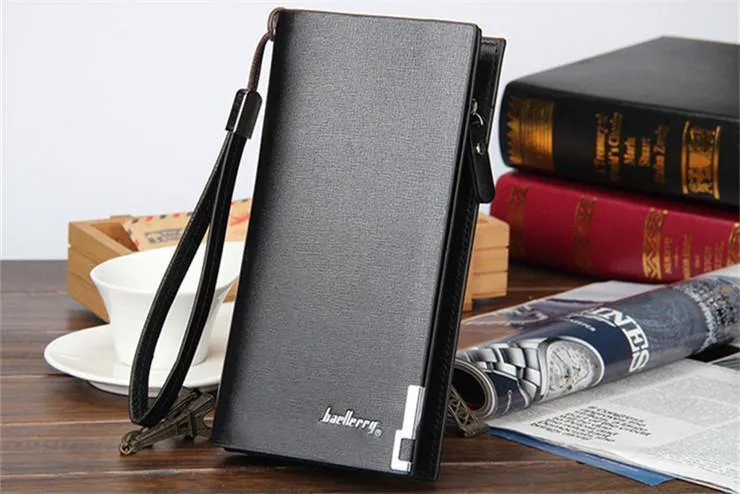 Mode Kupplung Männliche Brieftasche Männer Brieftaschen Armband Männer Handtaschen Geldbörse Herrenbrieftasche Leder Männliche Geldbörse portemonnee