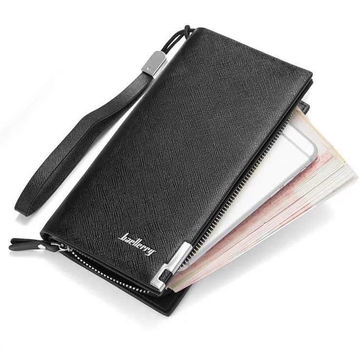Mode Kupplung Männliche Brieftasche Männer Brieftaschen Armband Männer Handtaschen Geldbörse Herrenbrieftasche Leder Männliche Geldbörse portemonnee