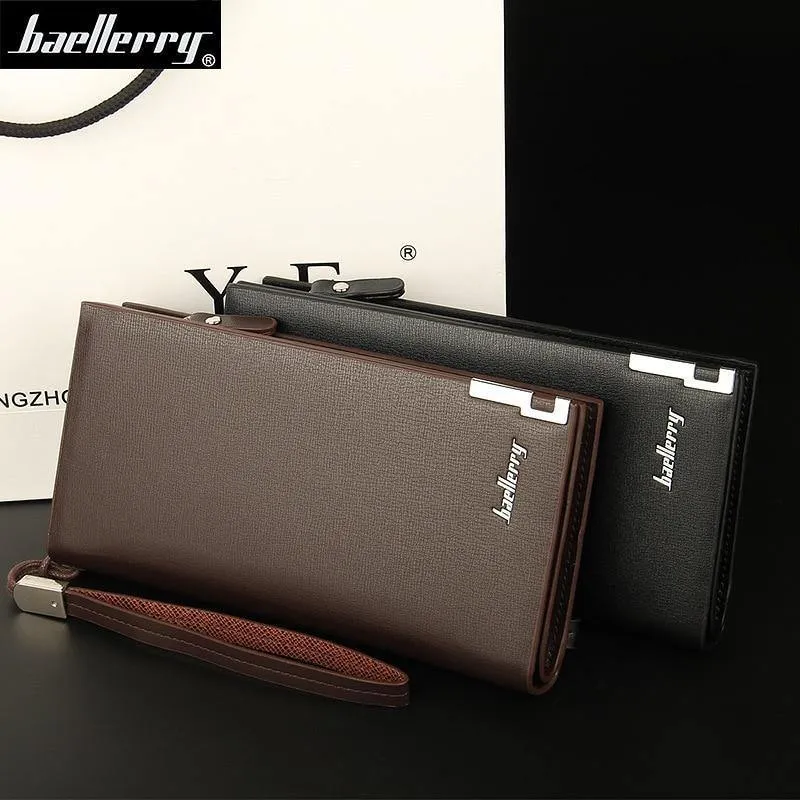 Mode Kupplung Männliche Brieftasche Männer Brieftaschen Armband Männer Handtaschen Geldbörse Herrenbrieftasche Leder Männliche Geldbörse portemonnee