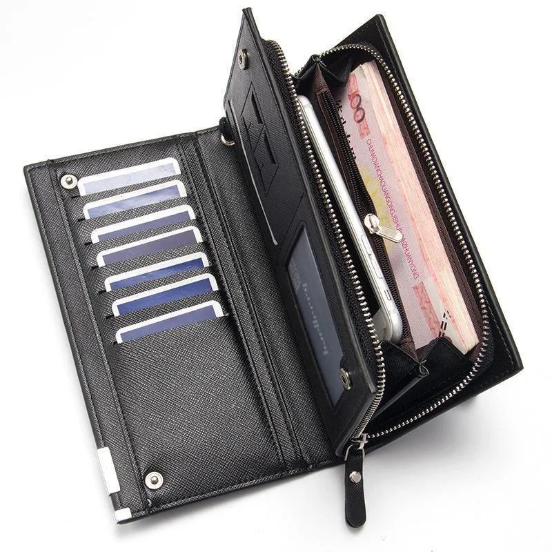 Mode Kupplung Männliche Brieftasche Männer Brieftaschen Armband Männer Handtaschen Geldbörse Herrenbrieftasche Leder Männliche Geldbörse portemonnee
