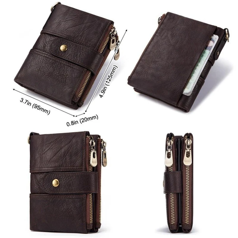 Leder Kostenlose Gravur Rfid Brieftasche Männer Crazy Horse Brieftaschen Geldbörse Kurze Männlichen Geld Tasche Mini Walet Qualität