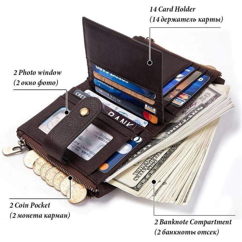 Leder Kostenlose Gravur Rfid Brieftasche Männer Crazy Horse Brieftaschen Geldbörse Kurze Männlichen Geld Tasche Mini Walet Qualität