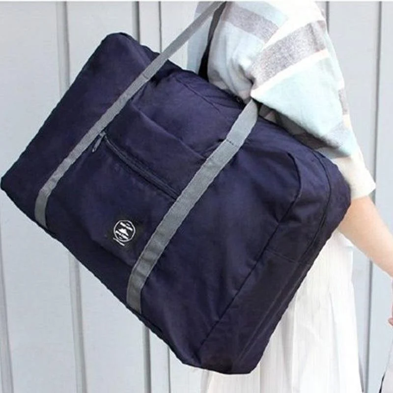 Mode Frauen Reisetaschen Gepäck Organizer Auf dem Koffer Reisetasche Falten Verpackung Würfel Reisetasche Handgepäck