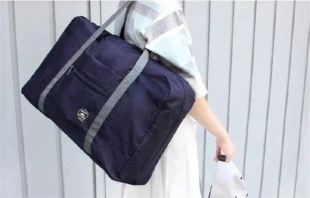 Mode Frauen Reisetaschen Gepäck Organizer Auf dem Koffer Reisetasche Falten Verpackung Würfel Reisetasche Handgepäck