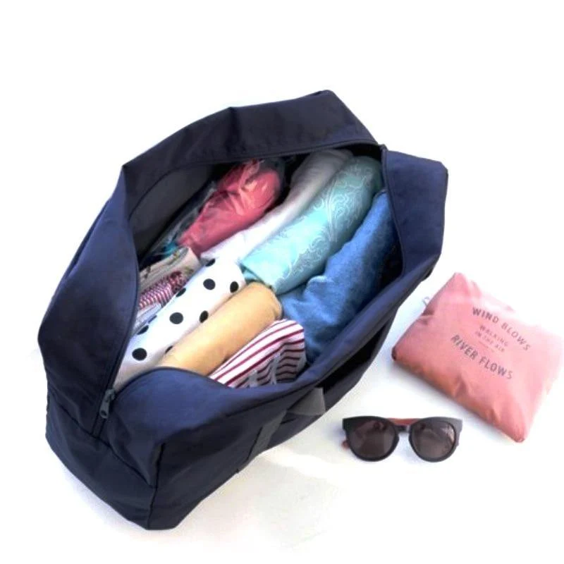 Mode Frauen Reisetaschen Gepäck Organizer Auf dem Koffer Reisetasche Falten Verpackung Würfel Reisetasche Handgepäck