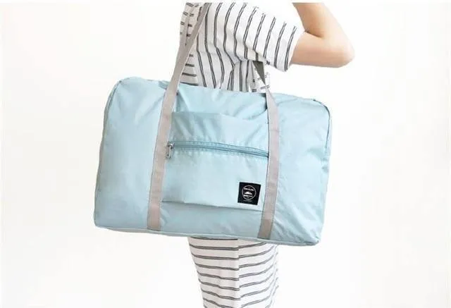 Mode Frauen Reisetaschen Gepäck Organizer Auf dem Koffer Reisetasche Falten Verpackung Würfel Reisetasche Handgepäck